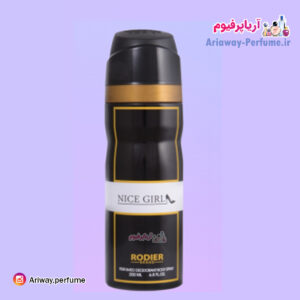 اسپری بدن زنانه رودیر مدل نایس گرل /Nice Girl حجم 250 میلی لیتر