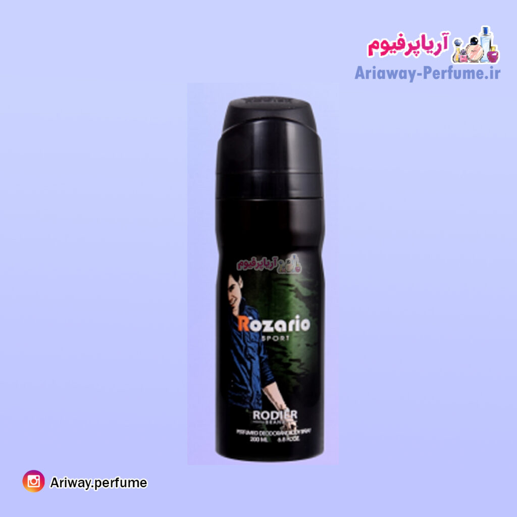 اسپری بدن مردانه رودیر مدل رزاریو /Rozario حجم 250 میلی لیتر