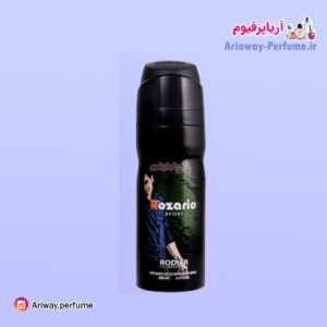 اسپری بدن مردانه رودیر مدل رزاریو /Rozario حجم 250 میلی لیتر