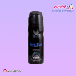 اسپری بدن مردانه رودیر مدل بوگاتی بلک/ Bugatti Black حجم 250 میلی لیتر