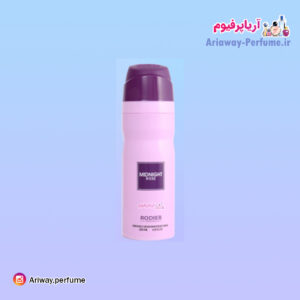 اسپری بدن زنانه رودیر مدل میدنایت رز/ Midnight Rose حجم 250 میلی لیتر